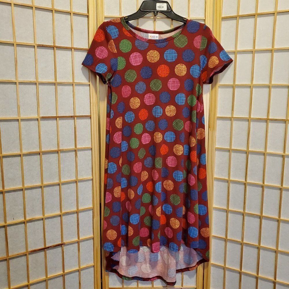 LulaRoe Circle Print Hi-Low Dress Size XXS